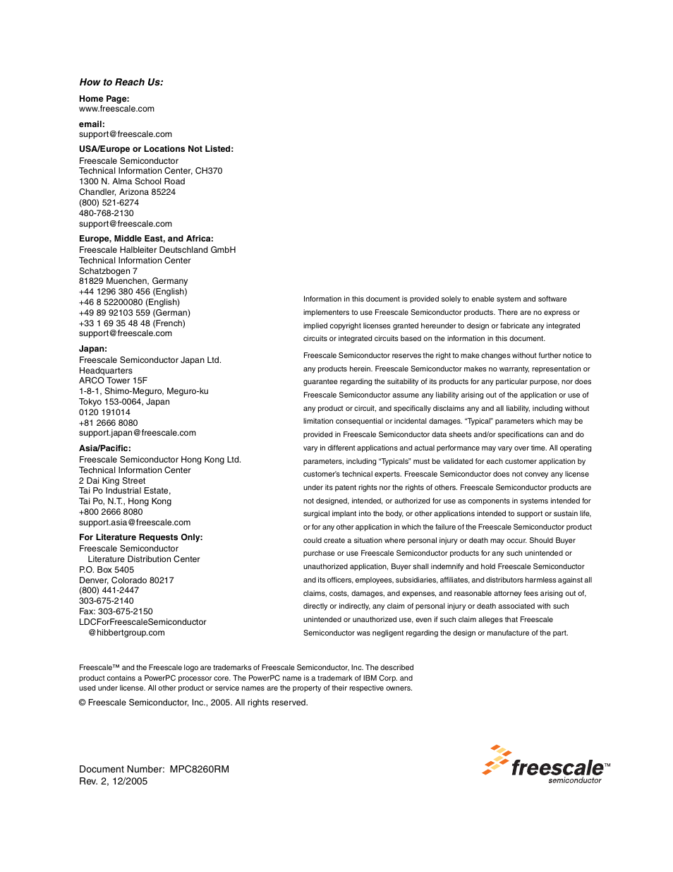 Freescale Semiconductor MPC8260 User Manual | Page 2 / 1360