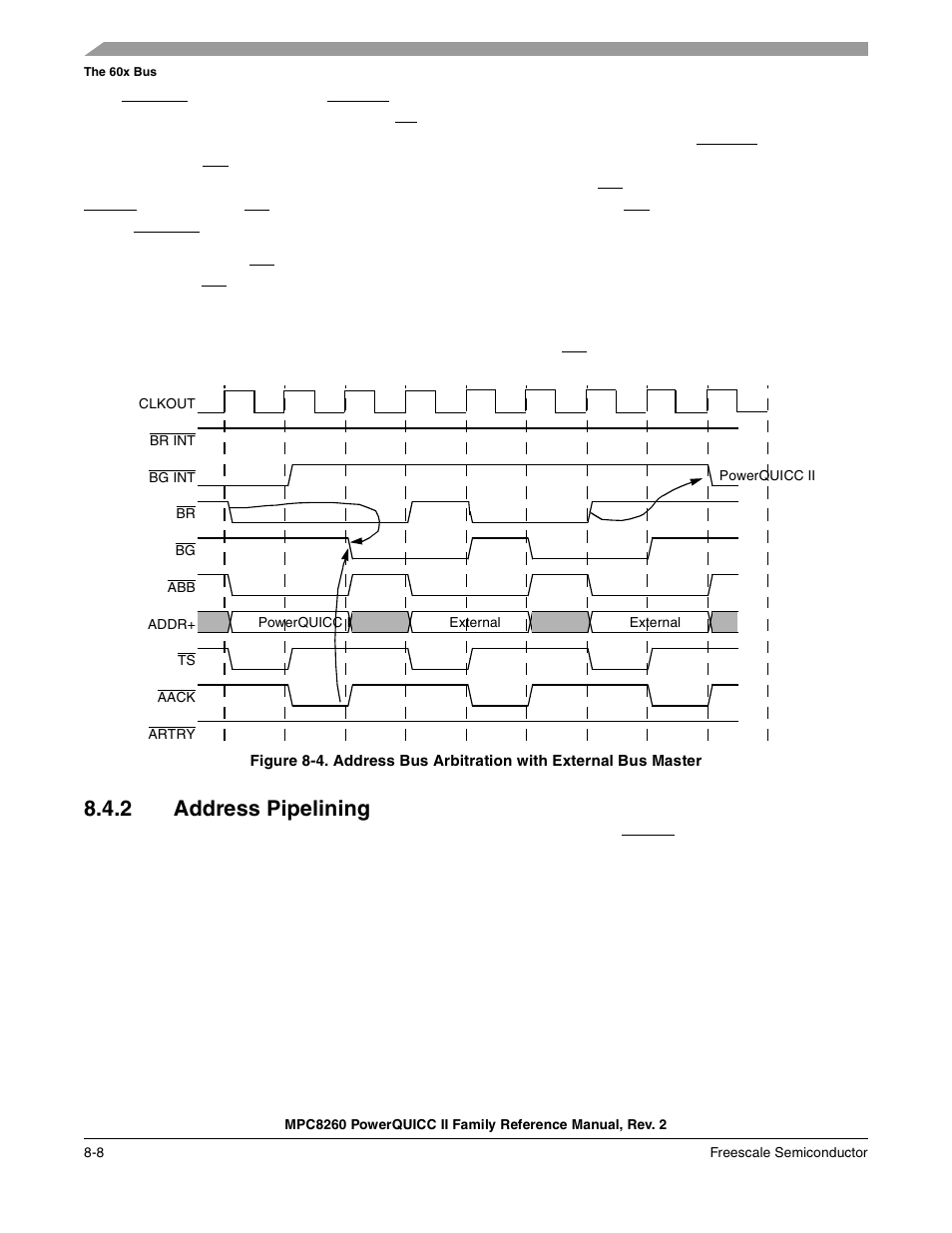 2 address pipelining, Address pipelining -8 | Freescale Semiconductor MPC8260 User Manual | Page 282 / 1360