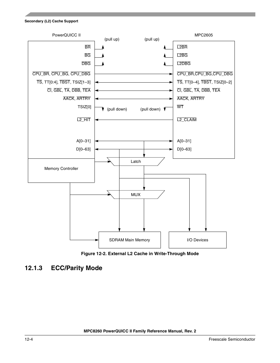 3 ecc/parity mode, Ecc/parity mode -4, External l2 cache in write-through mode -4 | Freescale Semiconductor MPC8260 User Manual | Page 528 / 1360