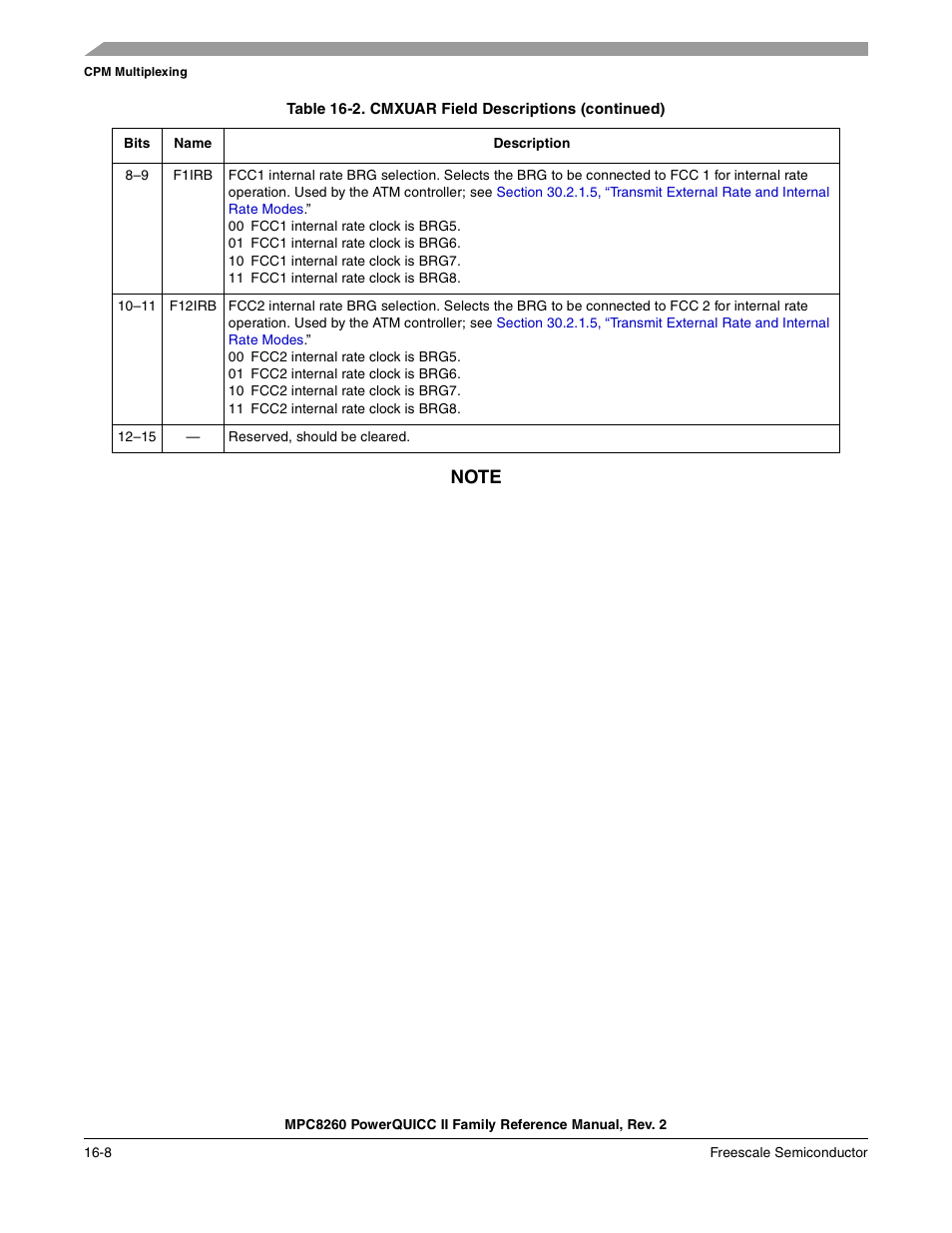 Freescale Semiconductor MPC8260 User Manual | Page 618 / 1360