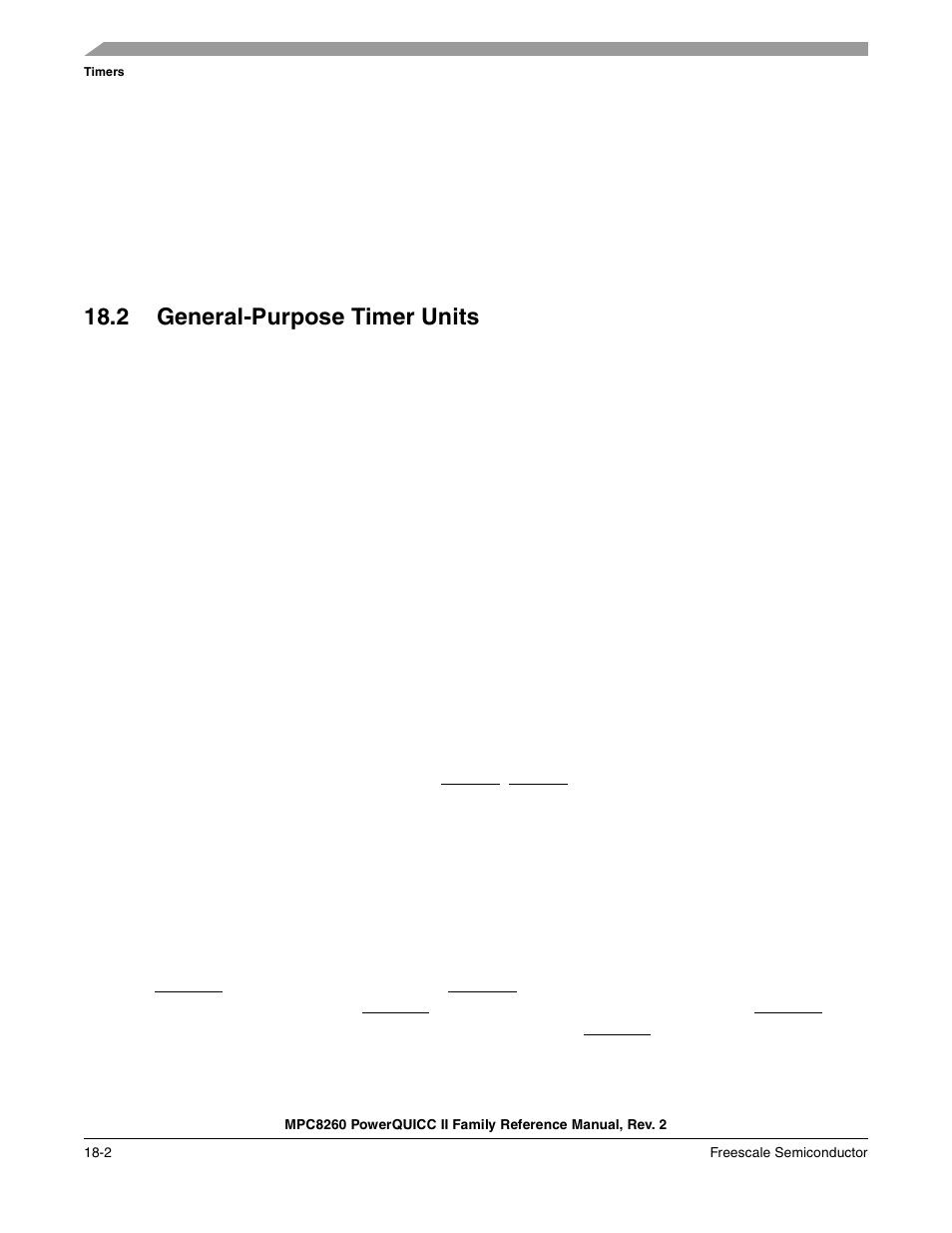2 general-purpose timer units, General-purpose timer units -2 | Freescale Semiconductor MPC8260 User Manual | Page 638 / 1360