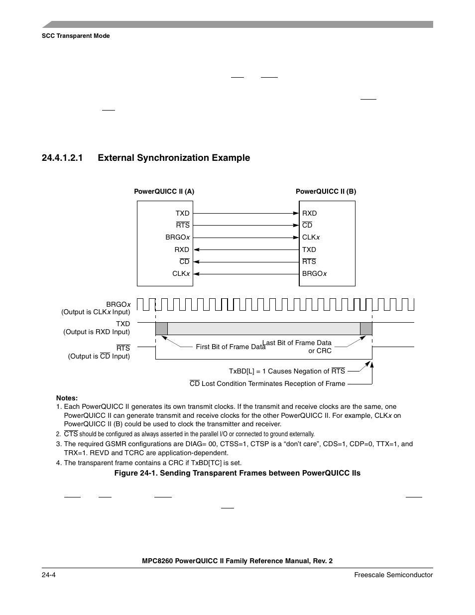 1 external synchronization example, External synchronization example -4 | Freescale Semiconductor MPC8260 User Manual | Page 774 / 1360