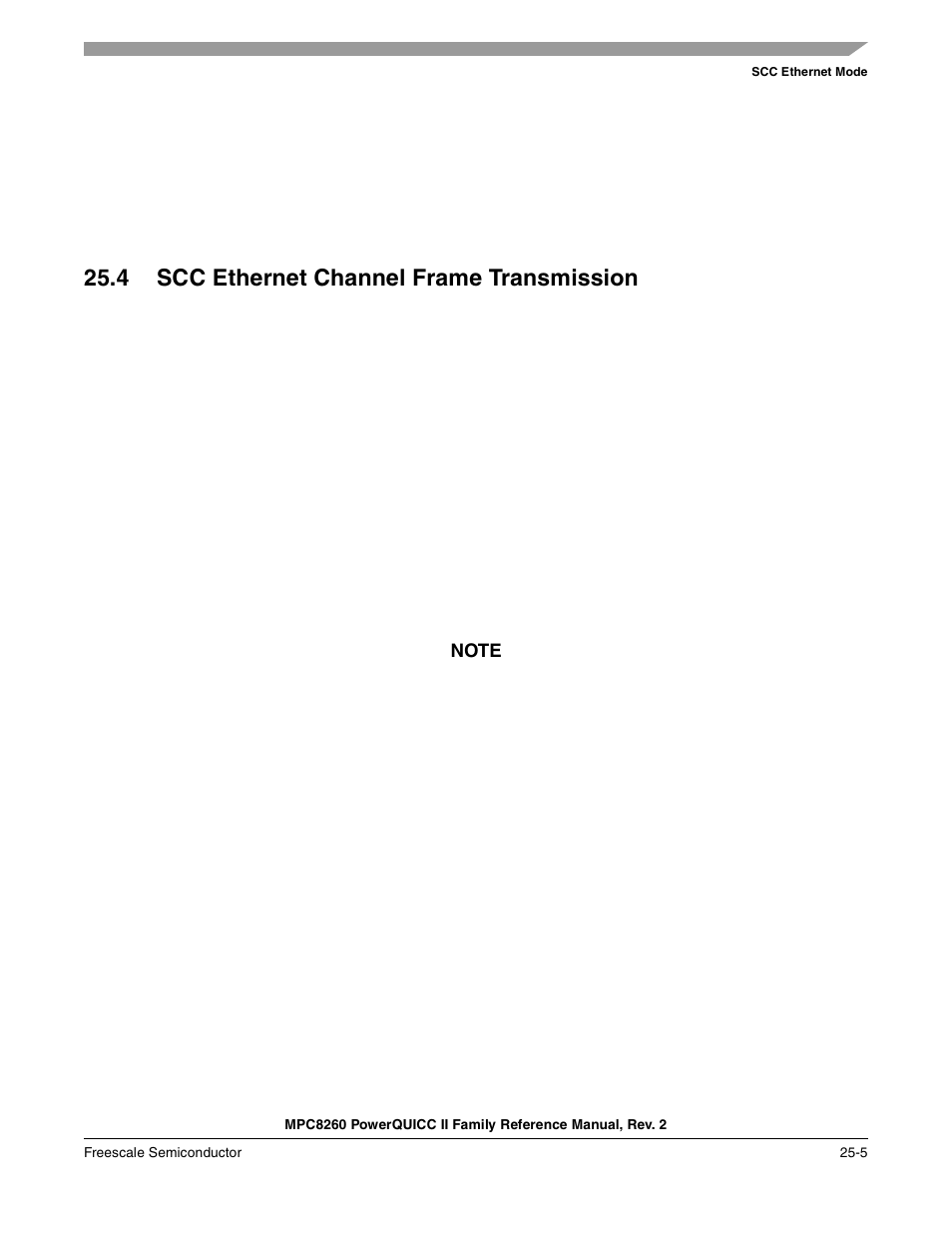 4 scc ethernet channel frame transmission, Scc ethernet channel frame transmission -5 | Freescale Semiconductor MPC8260 User Manual | Page 789 / 1360