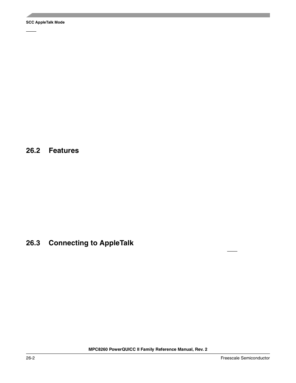 2 features, 3 connecting to appletalk, Features -2 | Connecting to appletalk -2 | Freescale Semiconductor MPC8260 User Manual | Page 810 / 1360