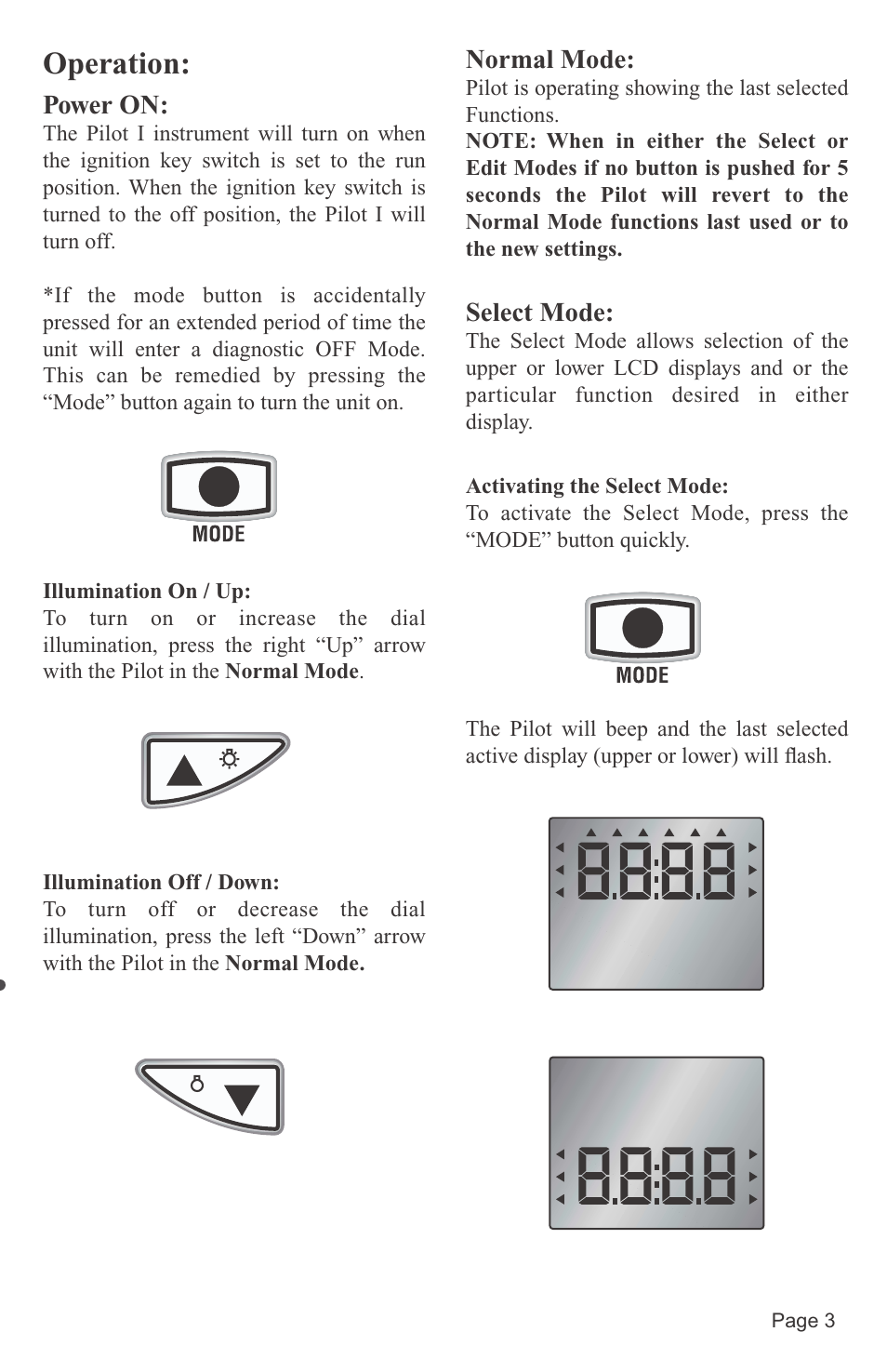 Operation | Faria Instruments PILOT IS0152 User Manual | Page 5 / 23
