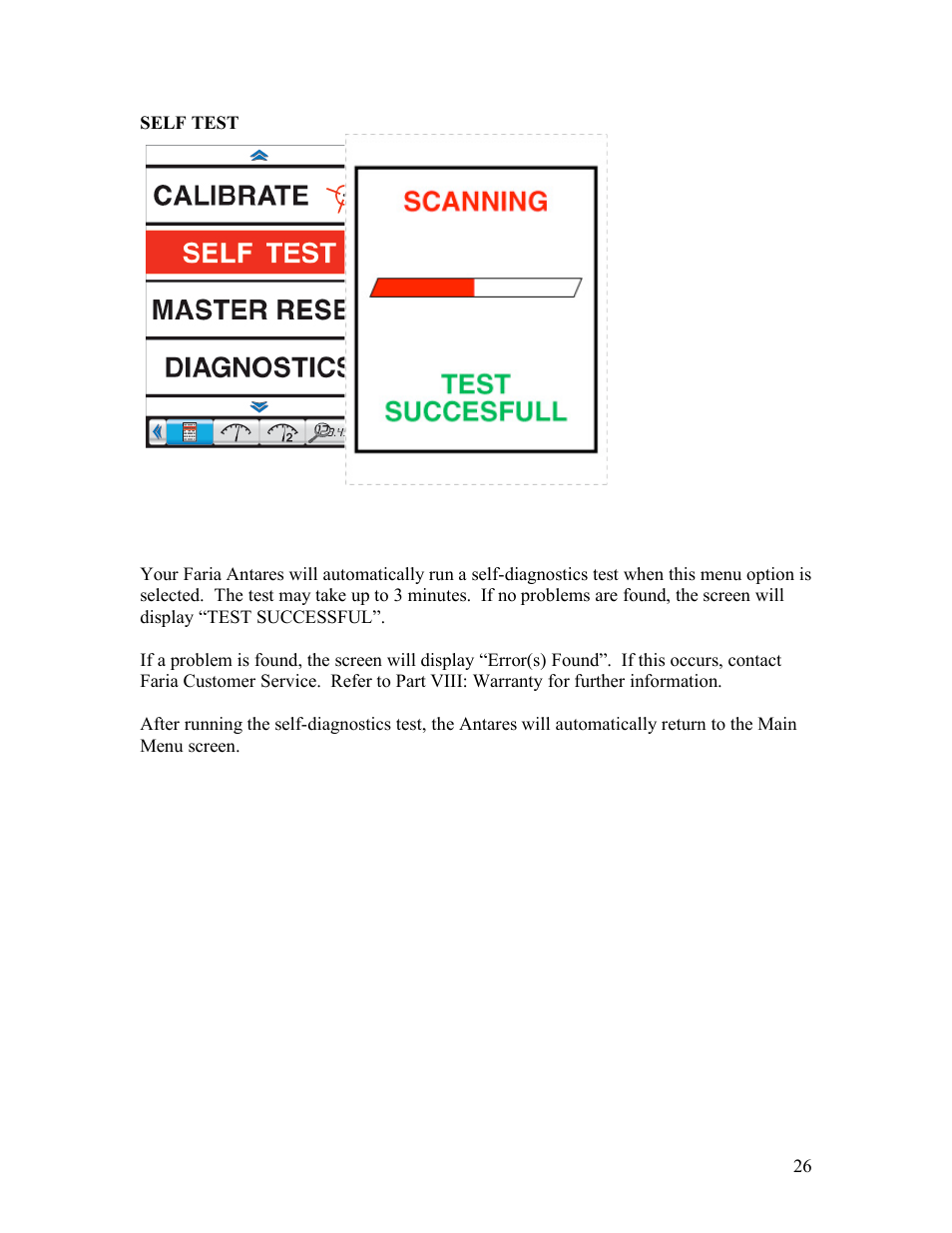 Faria Instruments Antares IS0250a User Manual | Page 28 / 44