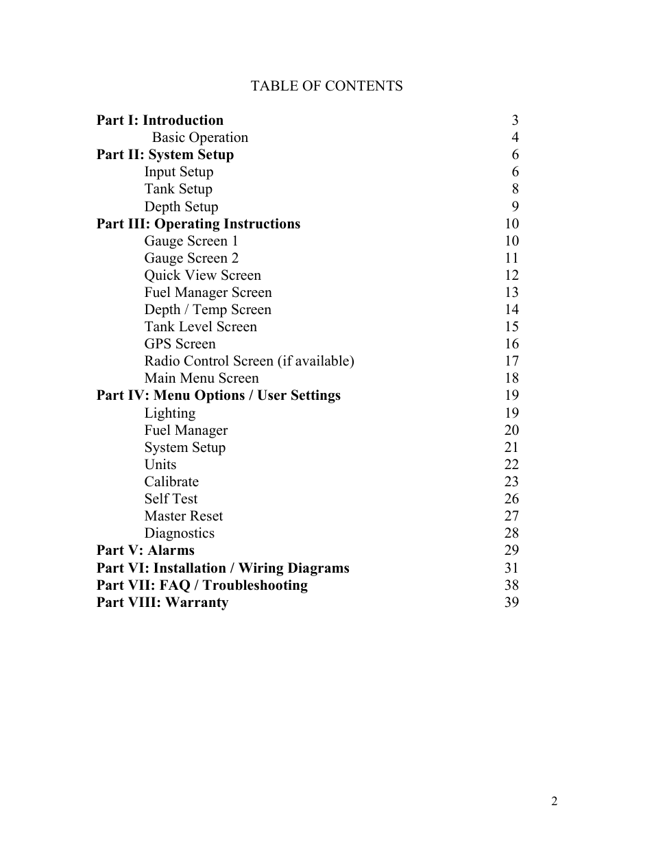 Faria Instruments Antares IS0250a User Manual | Page 3 / 44