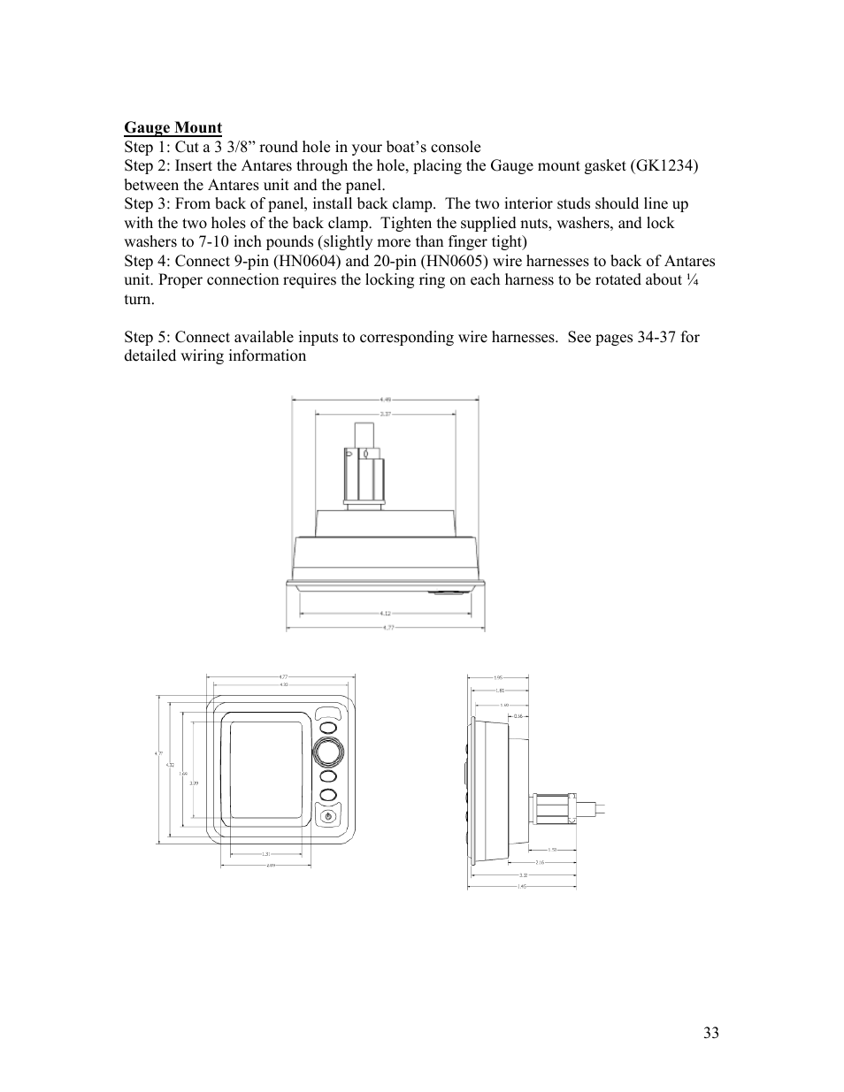 Faria Instruments Antares IS0250a User Manual | Page 36 / 44