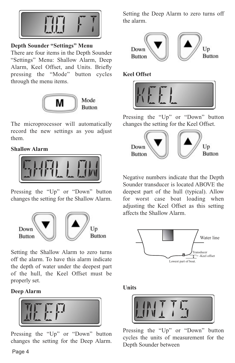 Faria Instruments Speedometer/Depth Sounder User Manual | Page 6 / 13