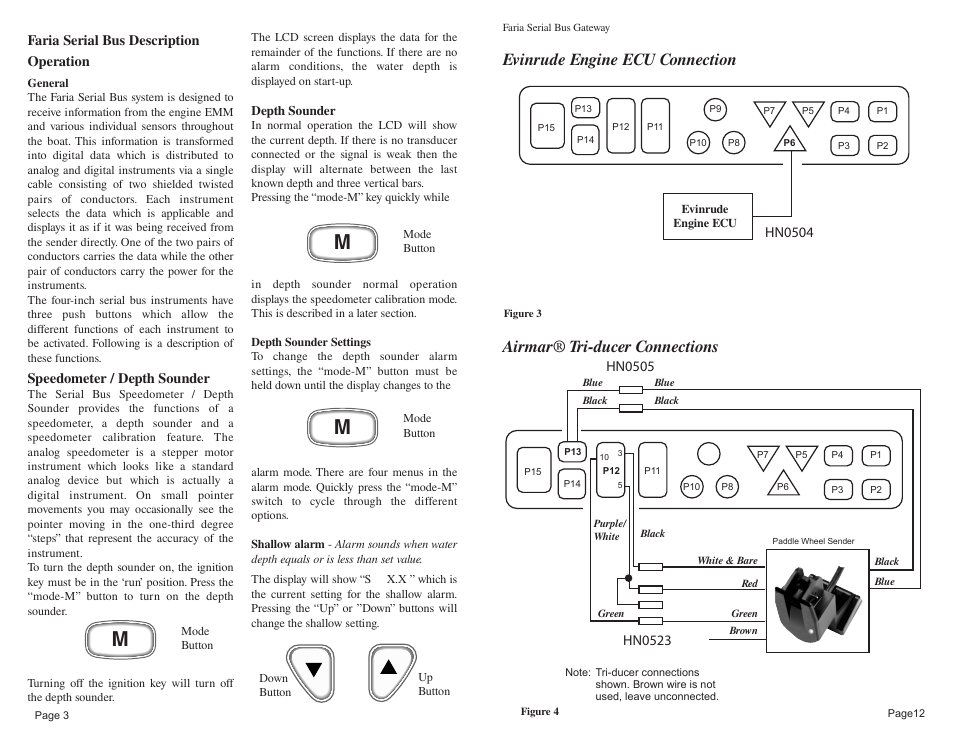 Faria Instruments Evinrude FICHT Engines User Manual | Page 13 / 16