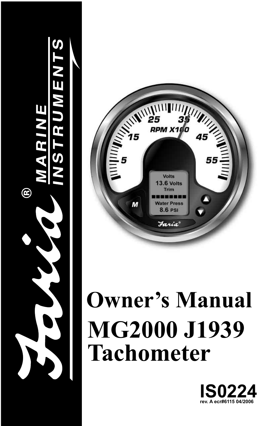 Faria Instruments J1939 User Manual | 36 pages