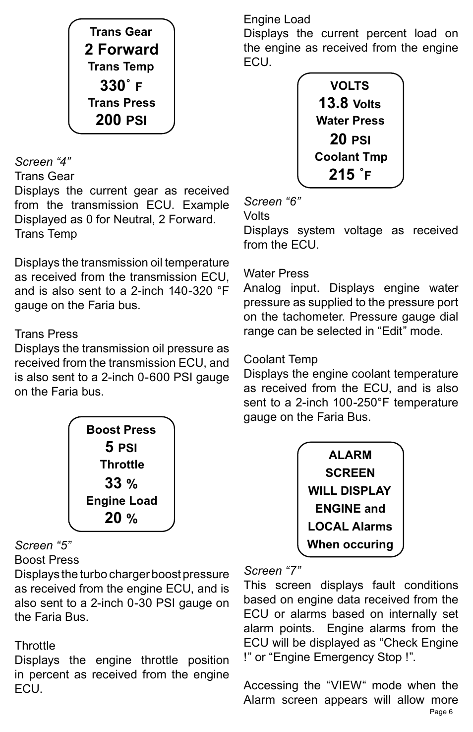 Faria Instruments J1939 User Manual | Page 9 / 36