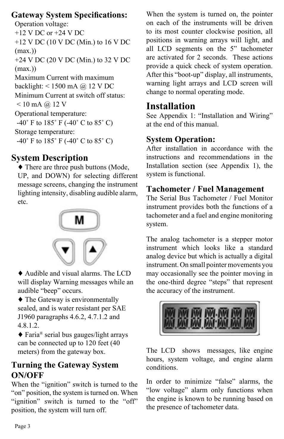 Installation, System description | Faria Instruments GW0016 User Manual | Page 4 / 14