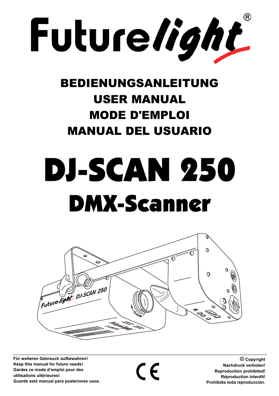 Futuretech DJ-SCAN 250 User Manual | 15 pages