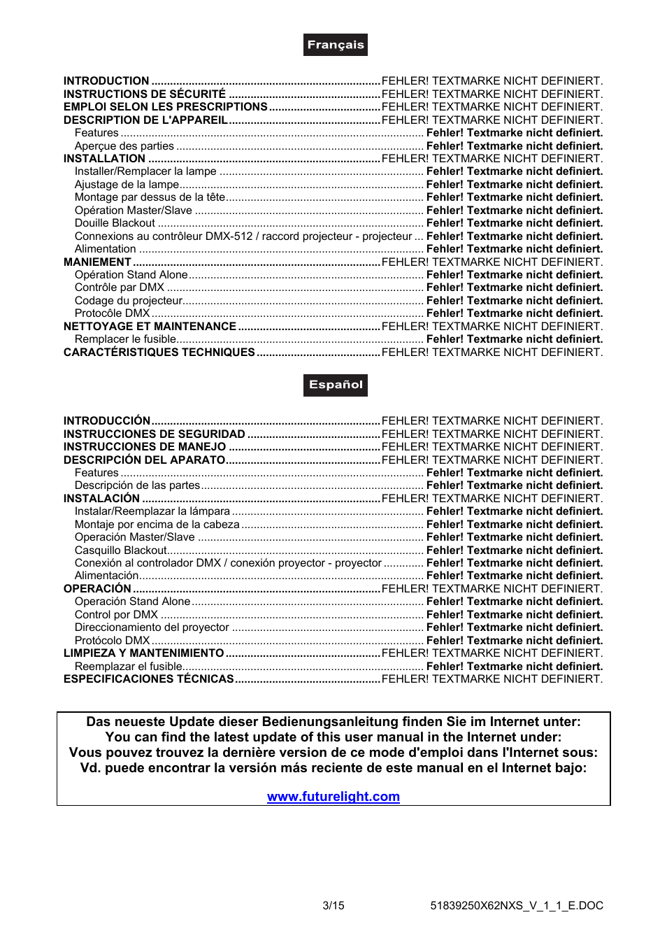 Futuretech DJ-SCAN 250 User Manual | Page 3 / 15