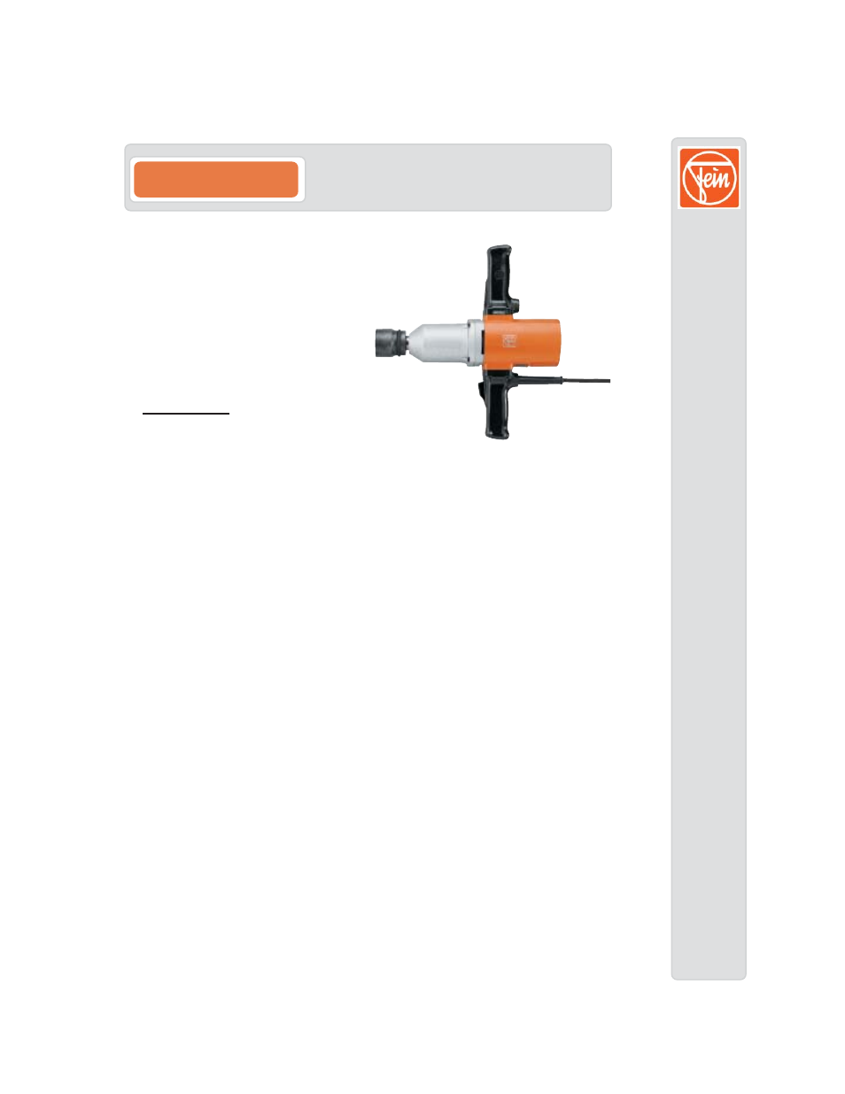 FEIN Power Tools ASB 658-1 User Manual | 3 pages