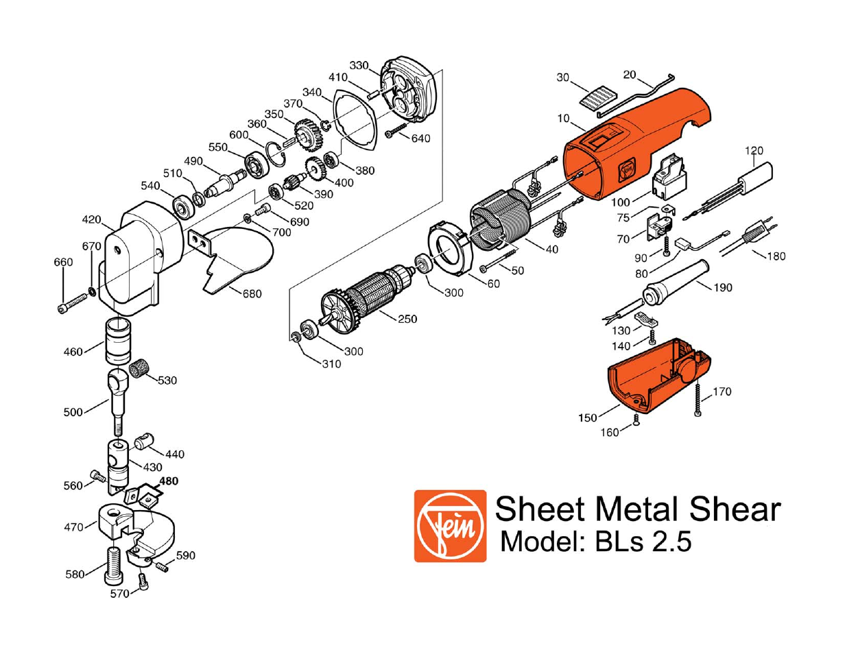 FEIN Power Tools Sheet Metal Shear BLs 2.5 User Manual | Page 2 / 3