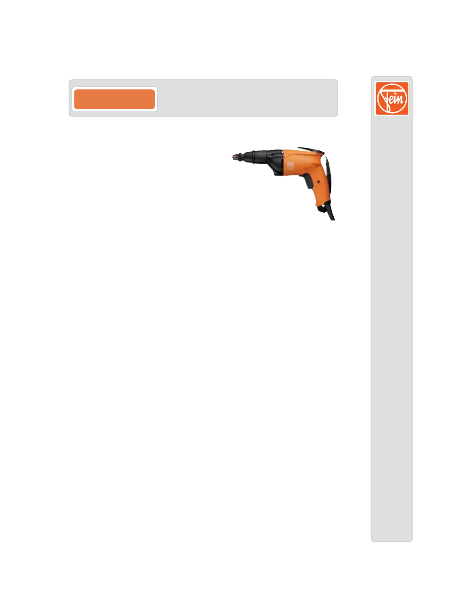 FEIN Power Tools SCT 5-40 User Manual | 3 pages