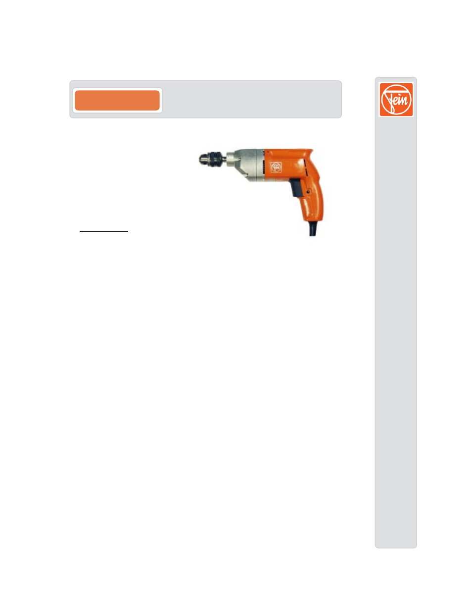 FEIN Power Tools ASge 636 User Manual | 3 pages