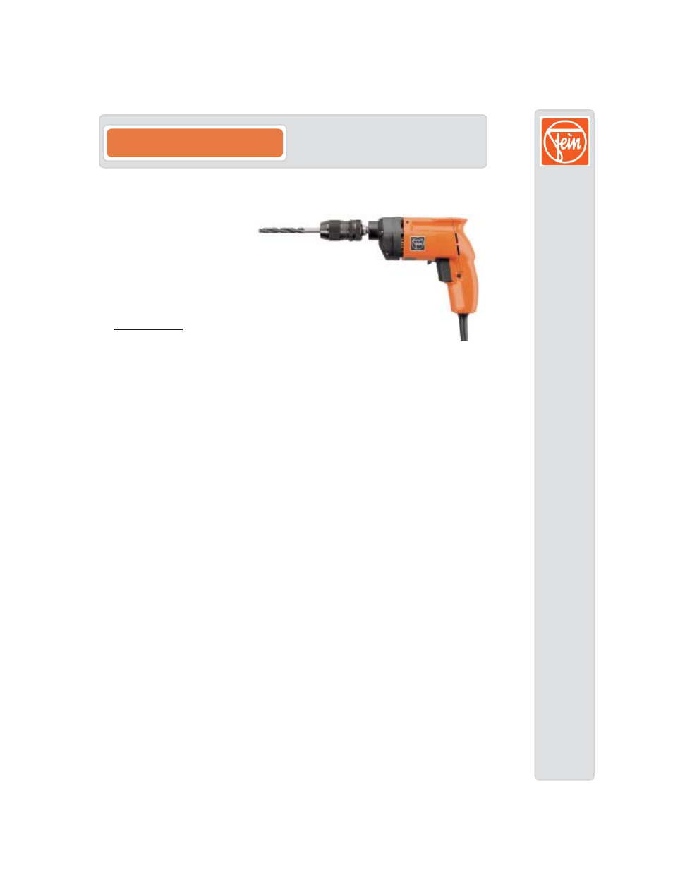FEIN Power Tools ASKEU 636 Kin User Manual | 3 pages