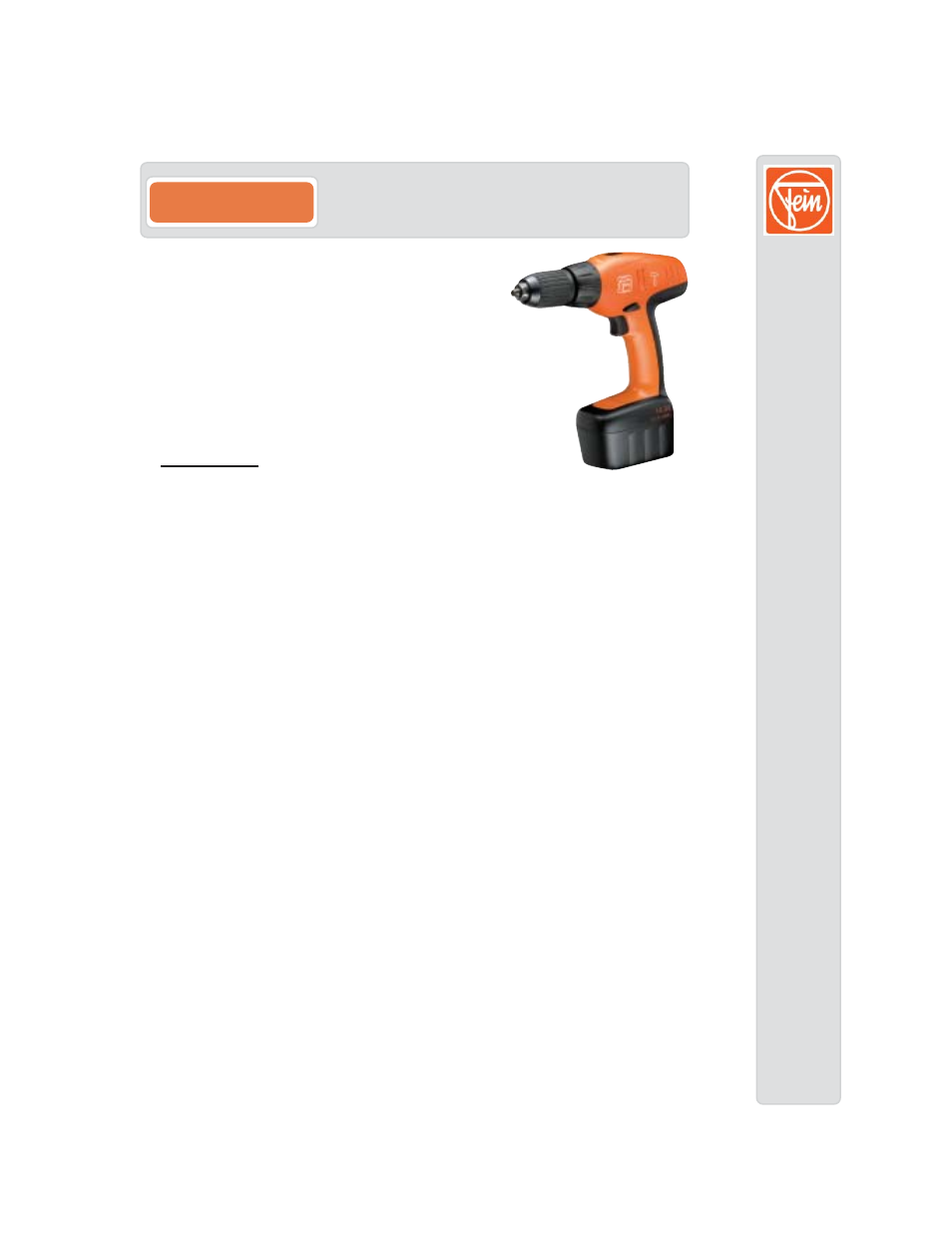 FEIN Power Tools ASB 14V User Manual | 3 pages