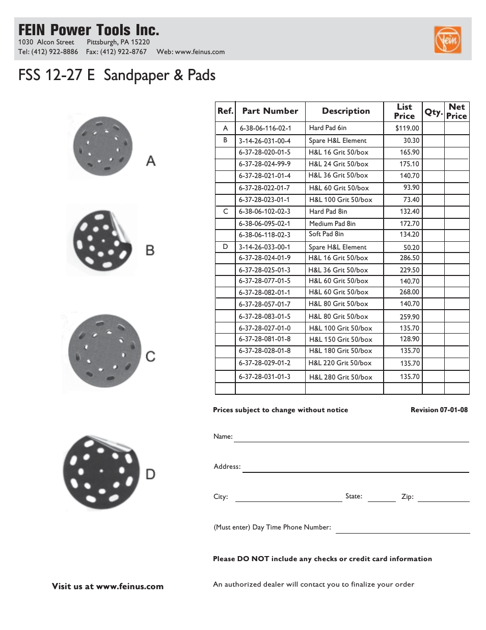 FEIN Power Tools FSs12-27E User Manual | 1 page