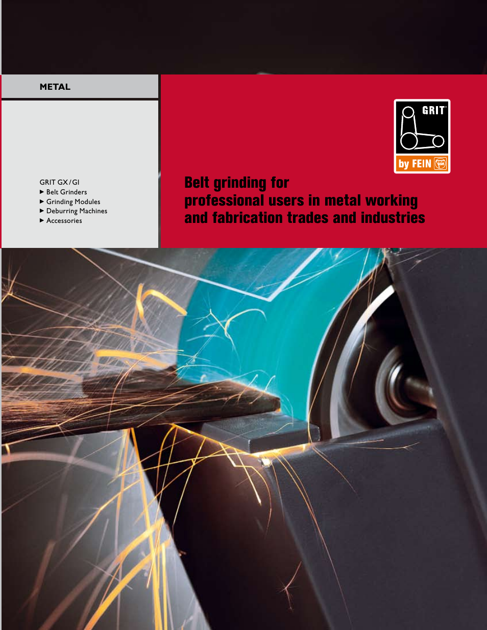FEIN Power Tools GRIT Belt Grinder User Manual | 34 pages