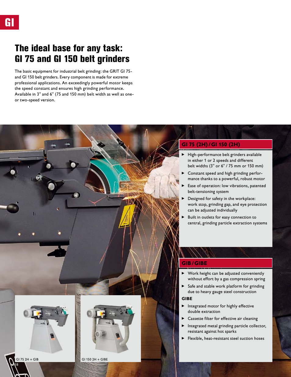 FEIN Power Tools GRIT Belt Grinder User Manual | Page 18 / 34