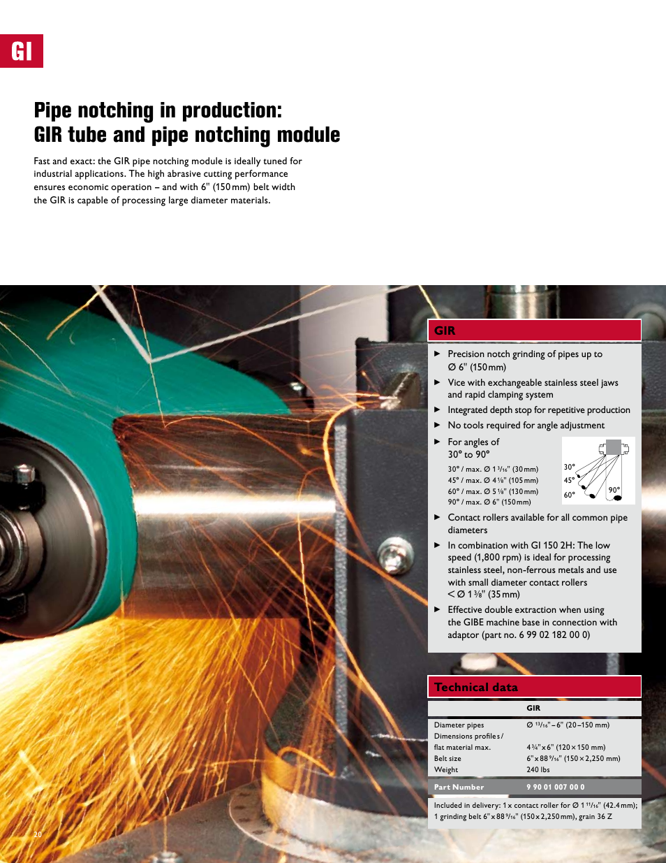 Gir technical data | FEIN Power Tools GRIT Belt Grinder User Manual | Page 20 / 34