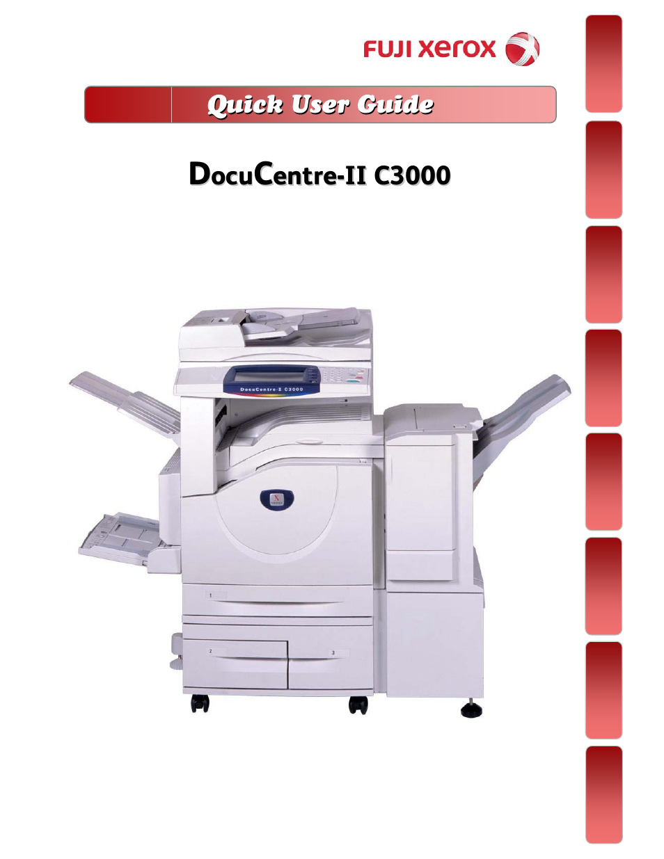 Fuji Labs DOCUCENTRE-II C3000 User Manual | 44 pages