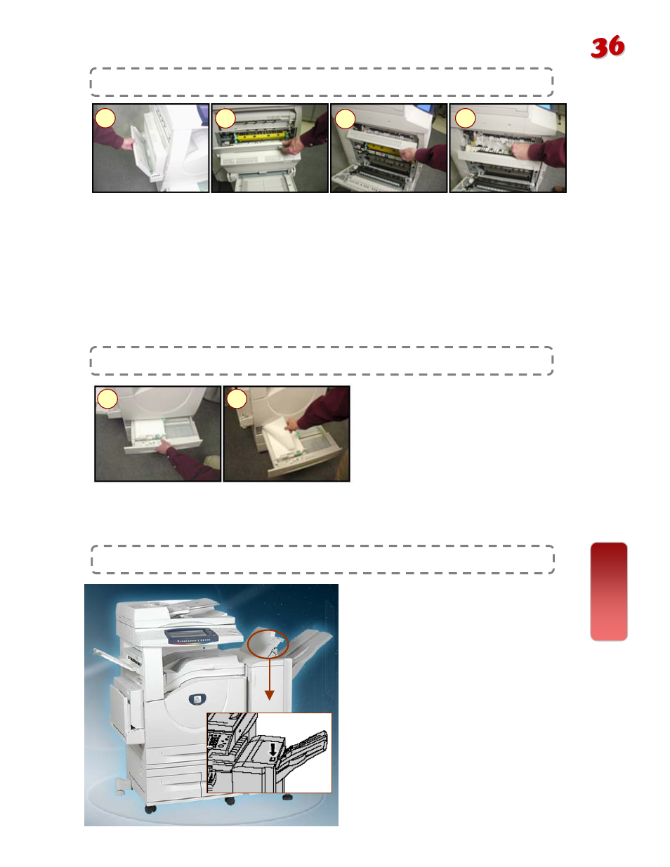 Clearing paper jams | Fuji Labs DOCUCENTRE-II C3000 User Manual | Page 37 / 44