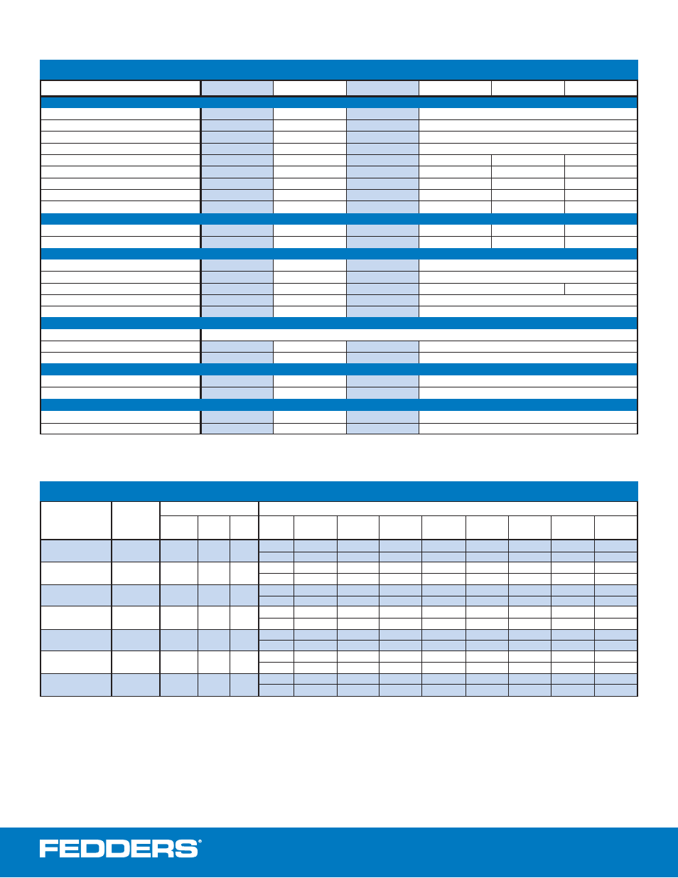 Ch10 h, Fficiency, Eries | Model specifications, Cooling performance data matched system | Fedders CH1042CBD1VF User Manual | Page 2 / 4