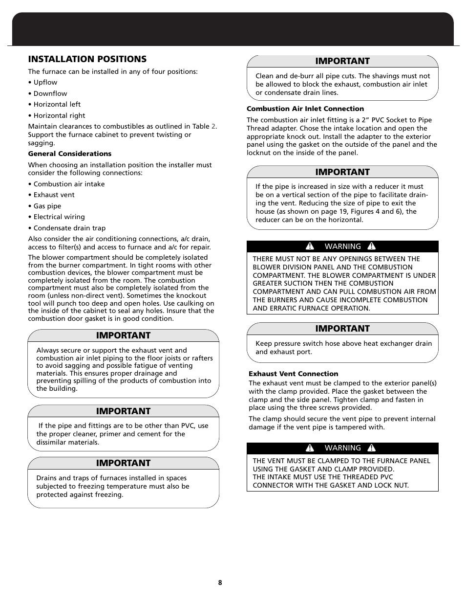 Fedders FV95A090 User Manual | Page 10 / 50