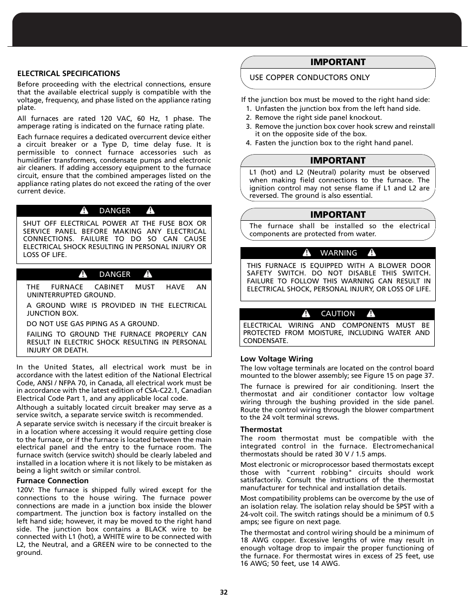 Important | Fedders FV95A090 User Manual | Page 34 / 50