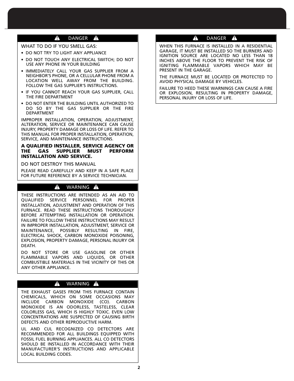 Fedders FV95A090 User Manual | Page 4 / 50