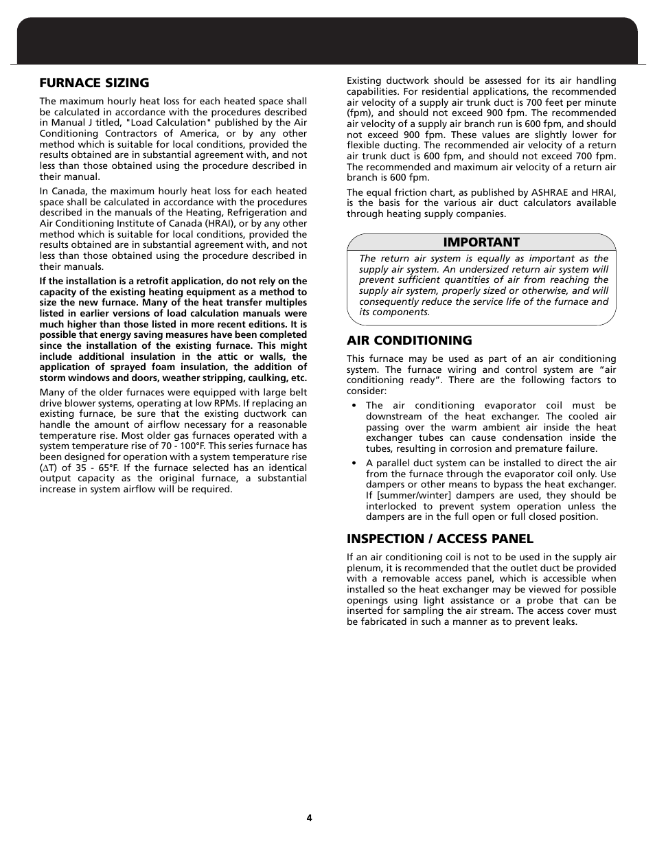 Fedders FV95A090 User Manual | Page 6 / 50