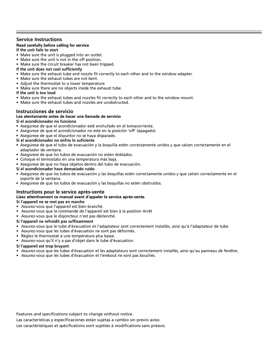 Fedders Portable Dehumidifier User Manual | Page 28 / 28