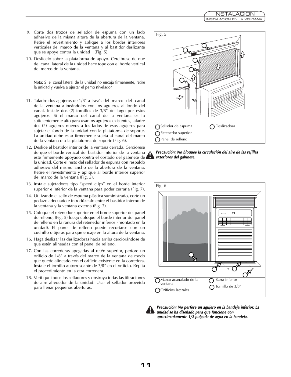 Fedders A6V05S2B User Manual | Page 11 / 24
