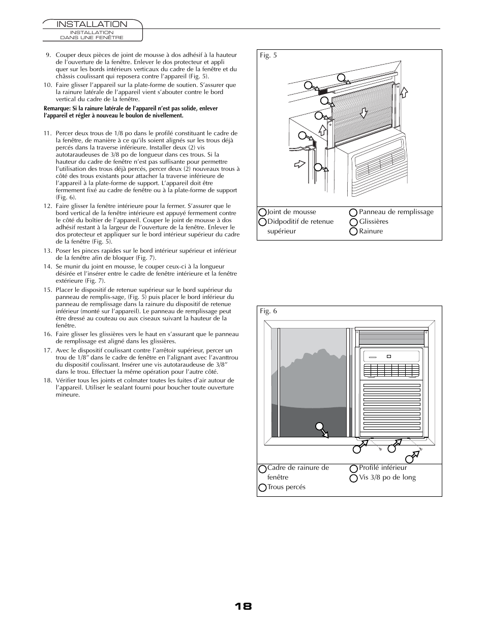 Installation | Fedders A6V05S2B User Manual | Page 18 / 24