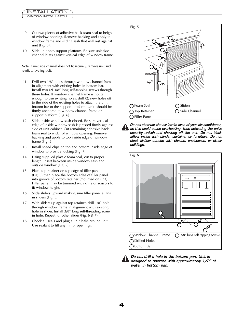 Fedders A6V05S2B User Manual | Page 4 / 24