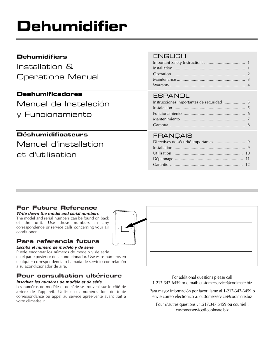 Fedders A3DH30B2A User Manual | 16 pages