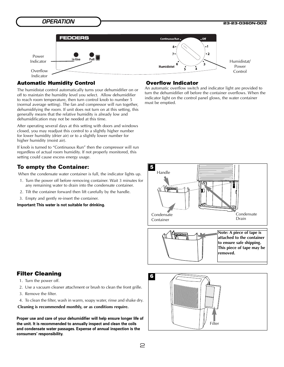 Fedders A3DH30B2A User Manual | Page 4 / 16