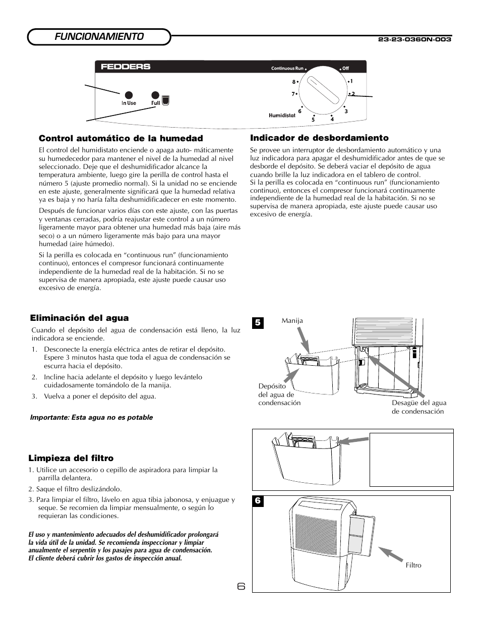 Fedders A3DH30B2A User Manual | Page 8 / 16