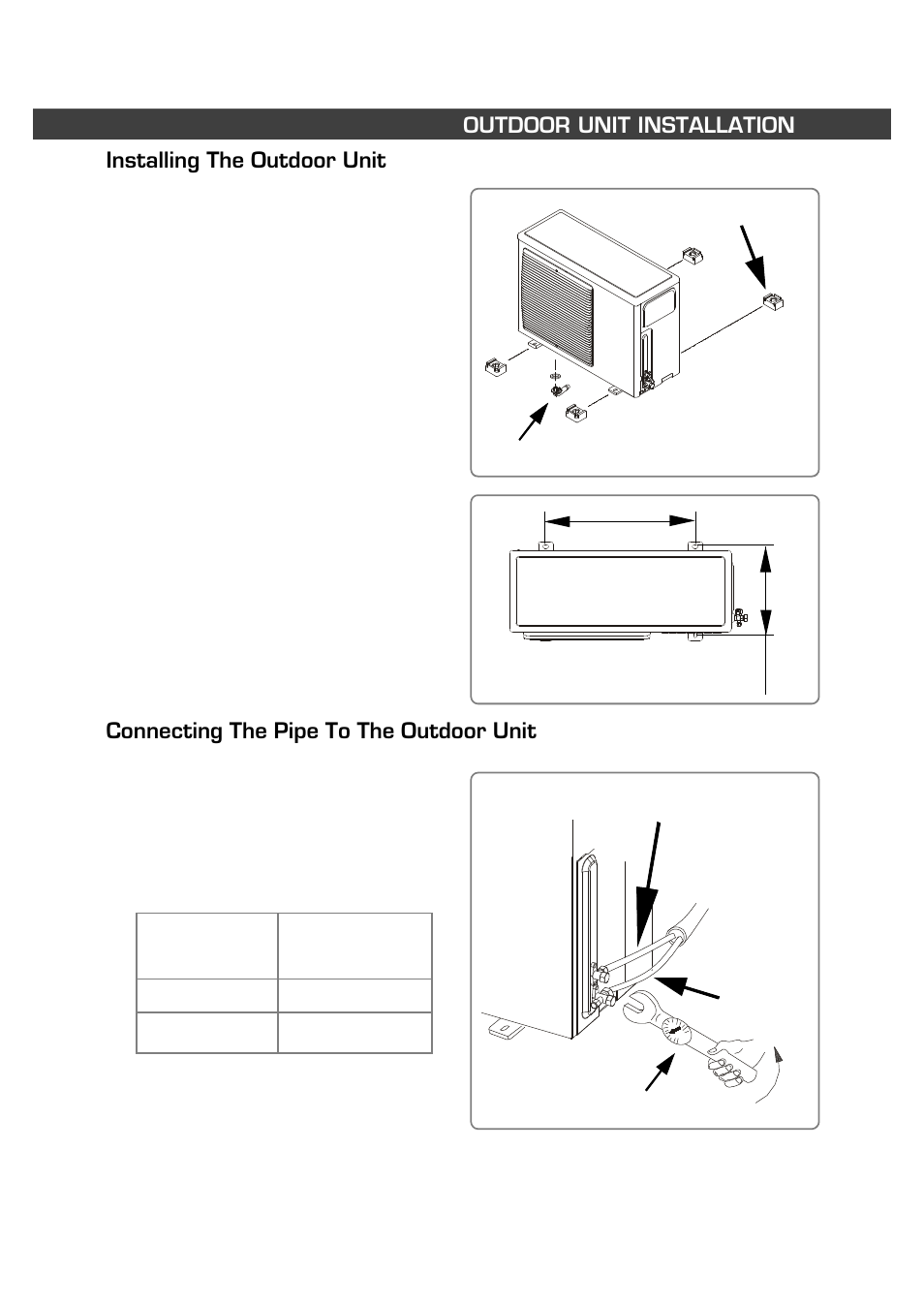 Connecting the pipe to the outdoor unit | Fedders R407C User Manual | Page 33 / 75