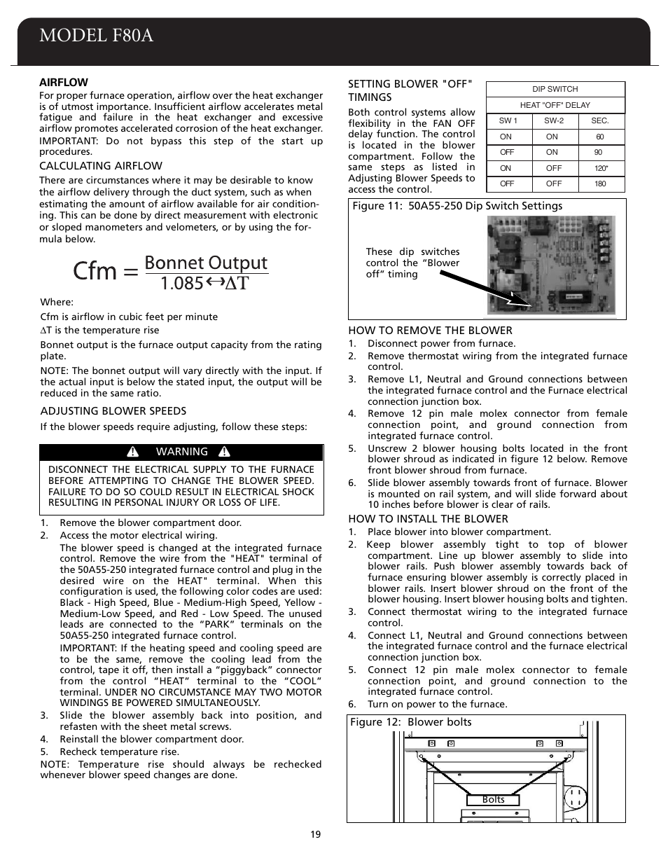 Model f80a | Fedders F80A User Manual | Page 20 / 32