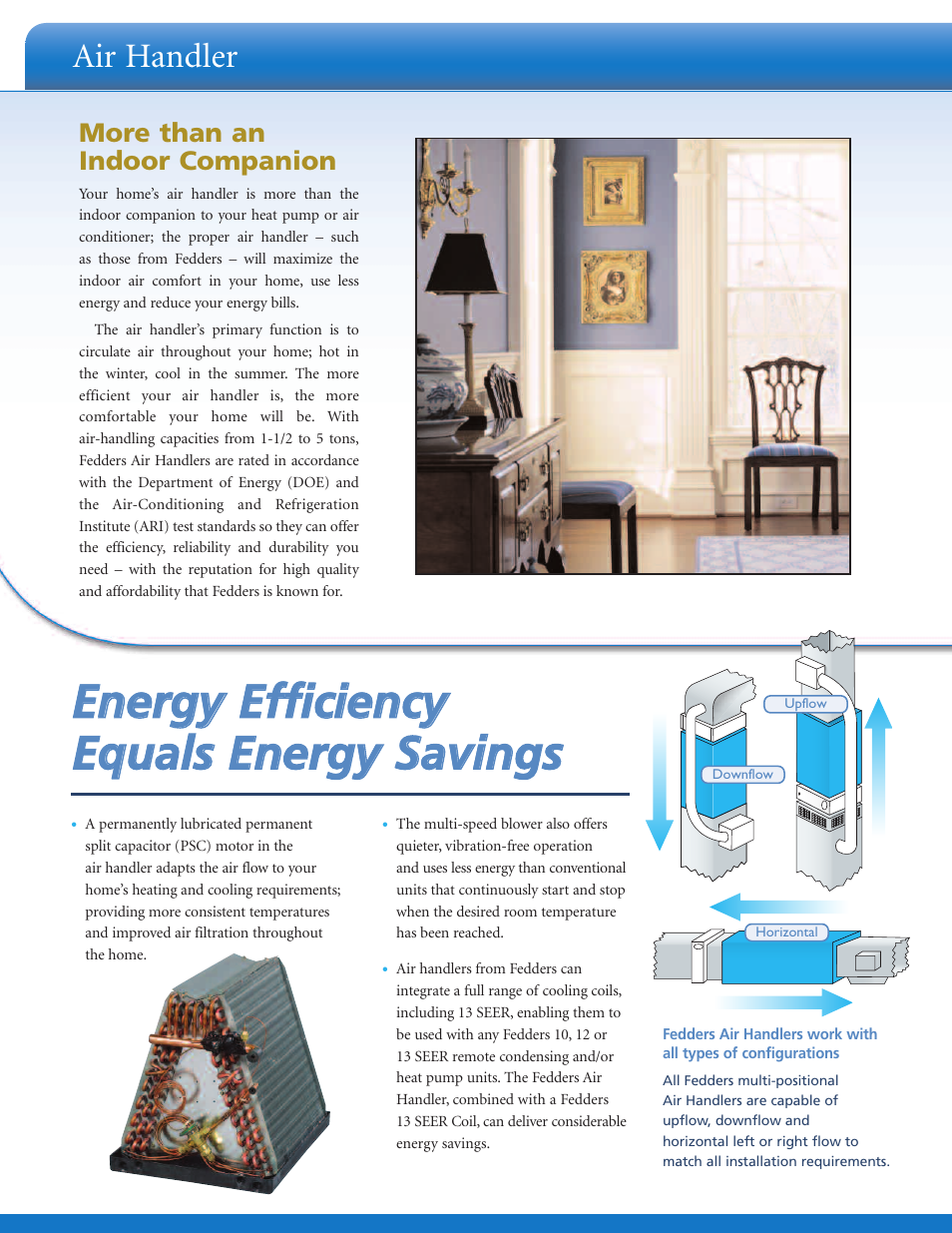 Fedders Air Handler User Manual | Page 2 / 4