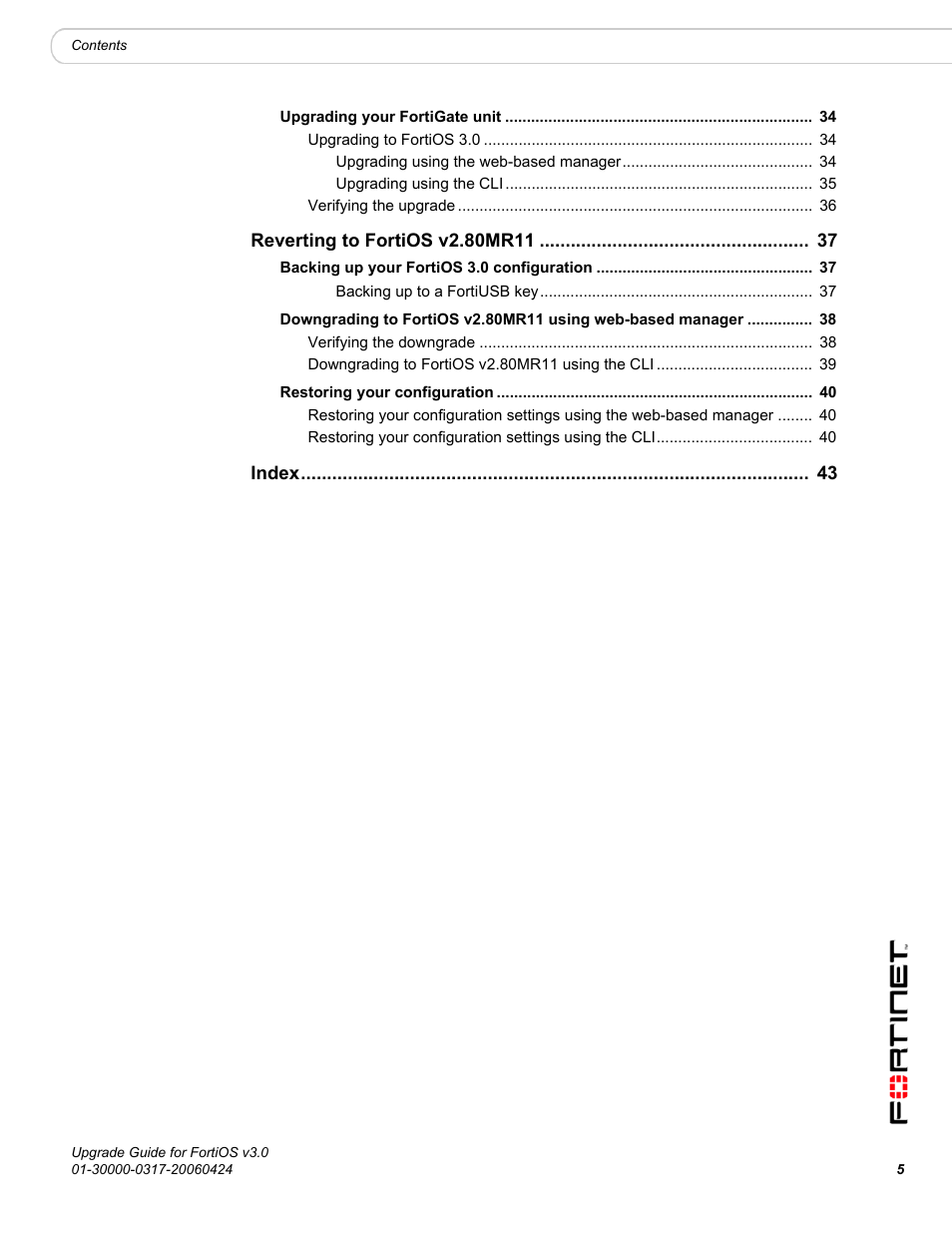 Fortinet FortiOS 3.0 User Manual | Page 5 / 46