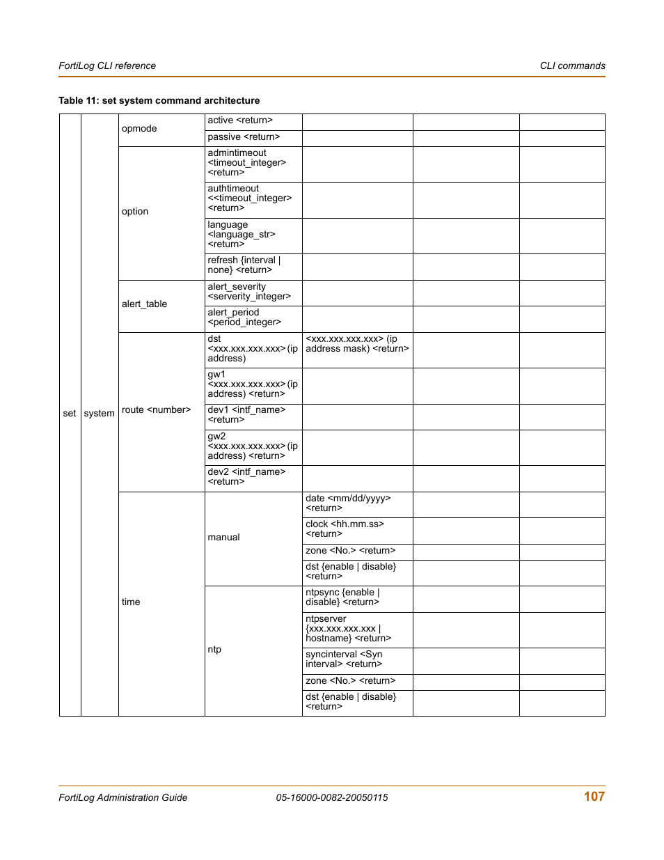 Fortinet FortiLog-400 User Manual | Page 107 / 124