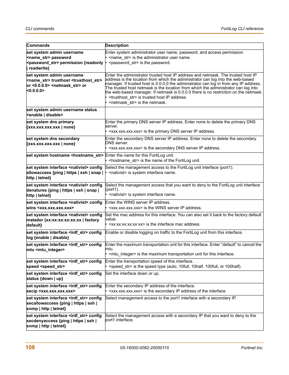 Fortinet FortiLog-400 User Manual | Page 108 / 124