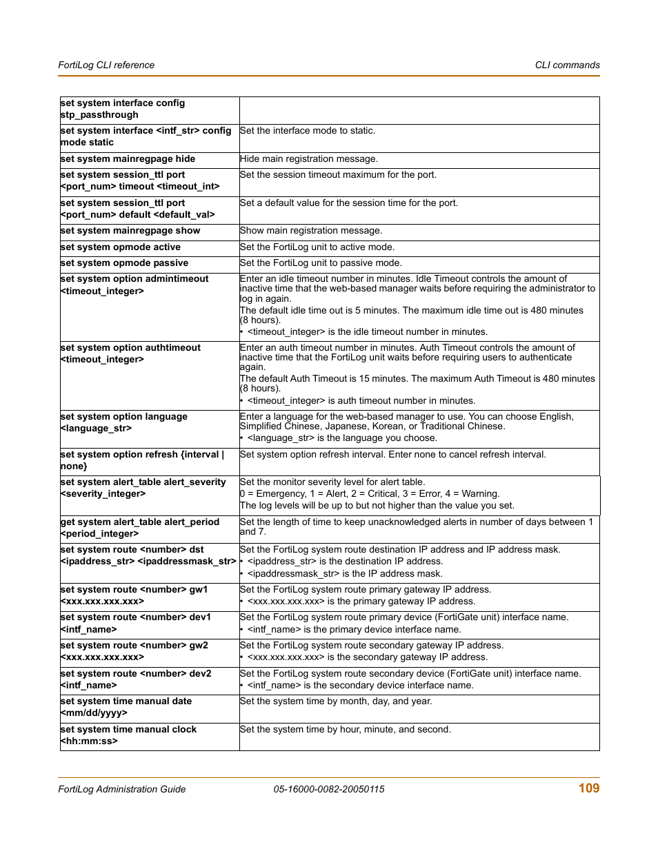 Fortinet FortiLog-400 User Manual | Page 109 / 124